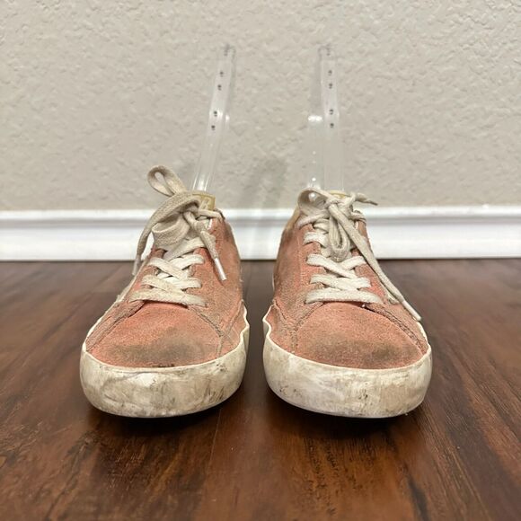 GOLDEN GOOSE Superstar Kids Low Top Sneakers in Peach / Gold Heel Tab - Picture 4 of 10